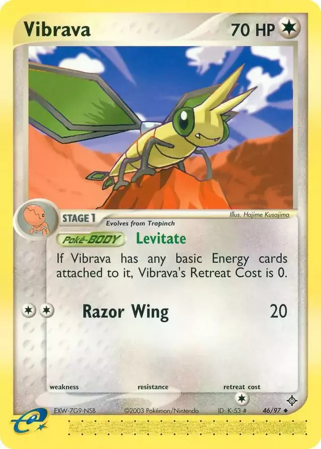 Vibrava [Reverse Holo] - Pokemon Dragon #46