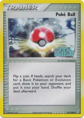 Poke Ball [Reverse Holo] - Pokemon Crystal Guardians #82