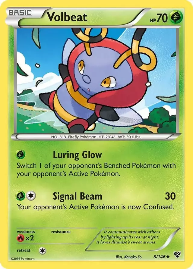 Volbeat [Reverse Holo] - Pokemon XY #8