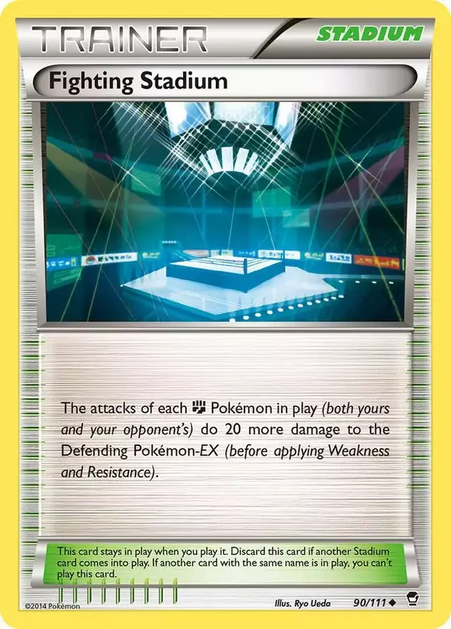 Fighting Stadium [Reverse Holo] - Pokemon Furious Fists #90
