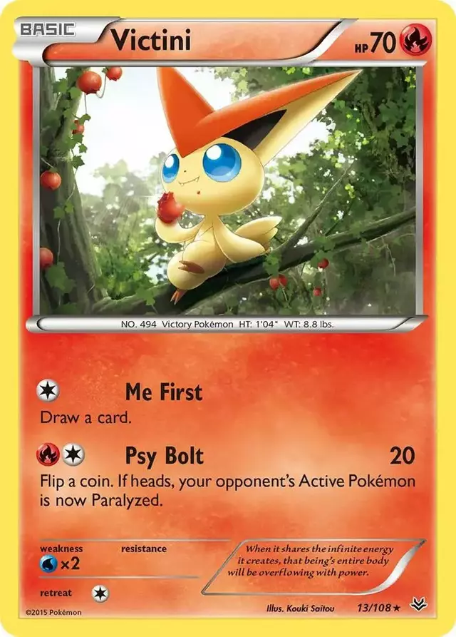 Victini [Reverse Holo] - Pokemon Roaring Skies #13