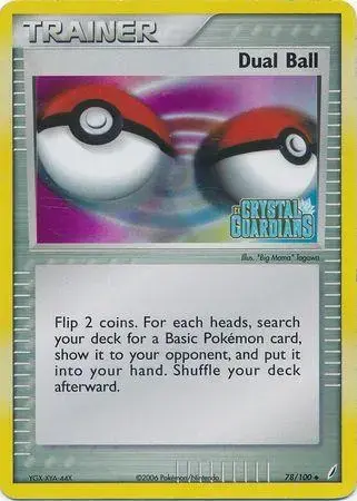 Dual Ball [Reverse Holo] - Pokemon Crystal Guardians #78