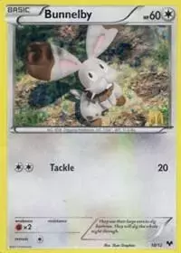 Bunnelby #10 - Pokemon McDonalds 2014