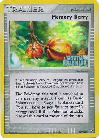 Memory Berry [Reverse Holo] - Pokemon Crystal Guardians #80