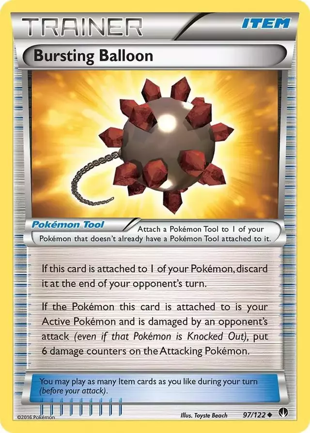 Bursting Balloon [Reverse Holo] - Pokemon BREAKpoint #97