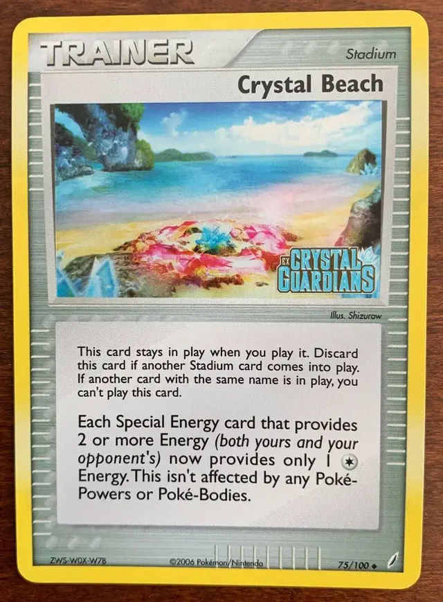 Crystal Beach [Reverse Holo] - Pokemon Crystal Guardians #75