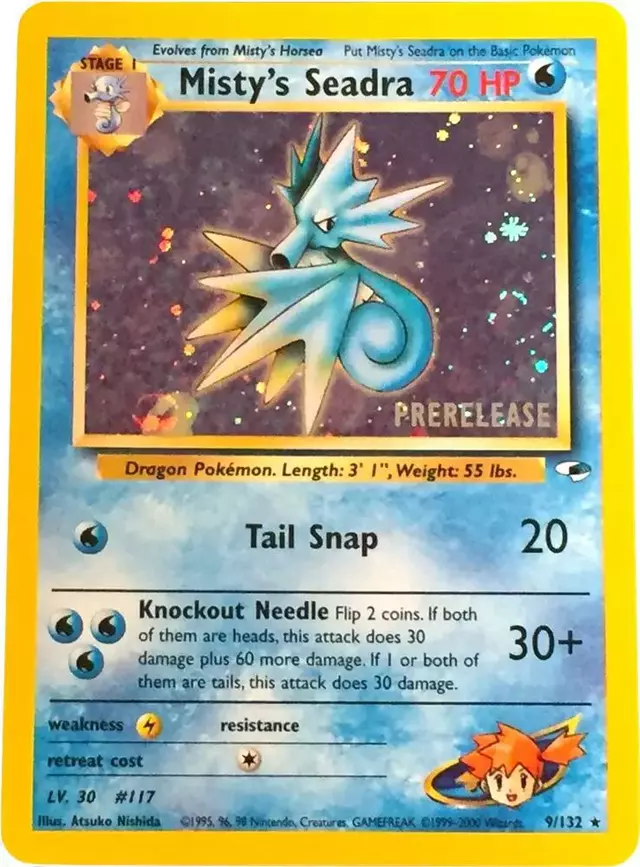 Misty's Seadra [Pre-Release] - Pokemon WoTC Promos #9