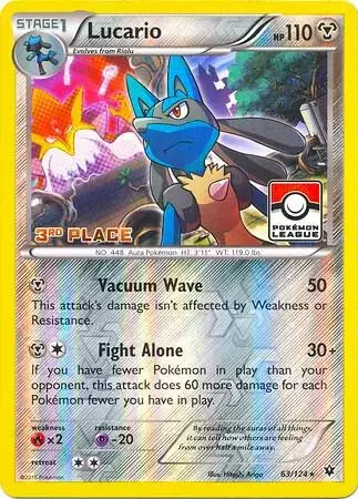 Lucario [3rd Place League] - Pokemon Tournament Promos #63