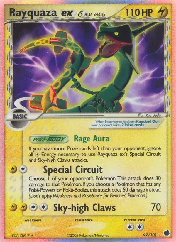 Rayquaza EX - Pokemon Dragon Frontiers #97