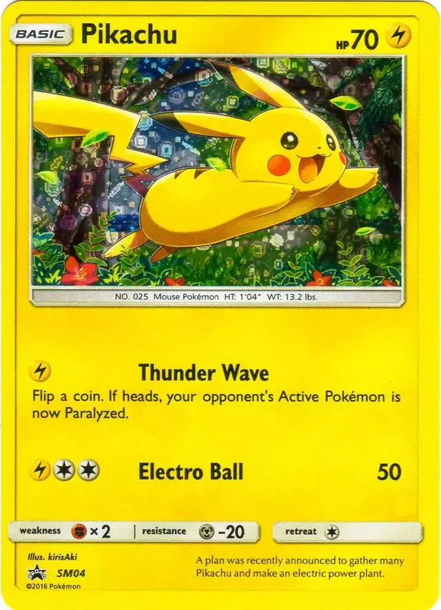 Pikachu [General Mills 2017] - Pokemon Promo #SM04