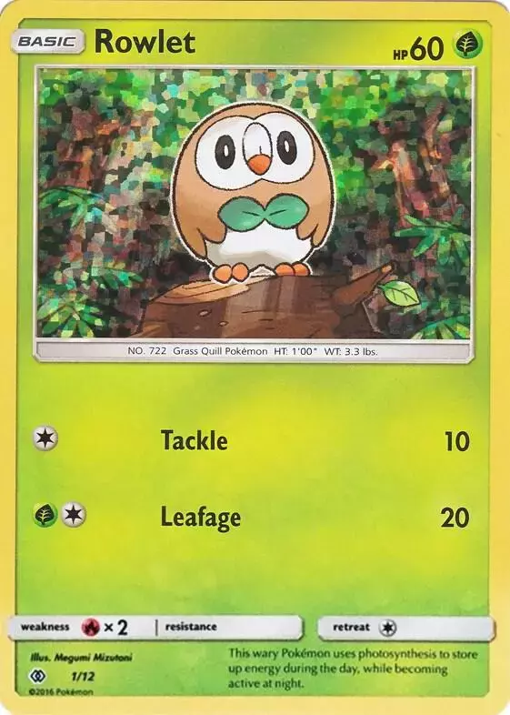 Rowlet - Pokemon McDonalds 2017 #1