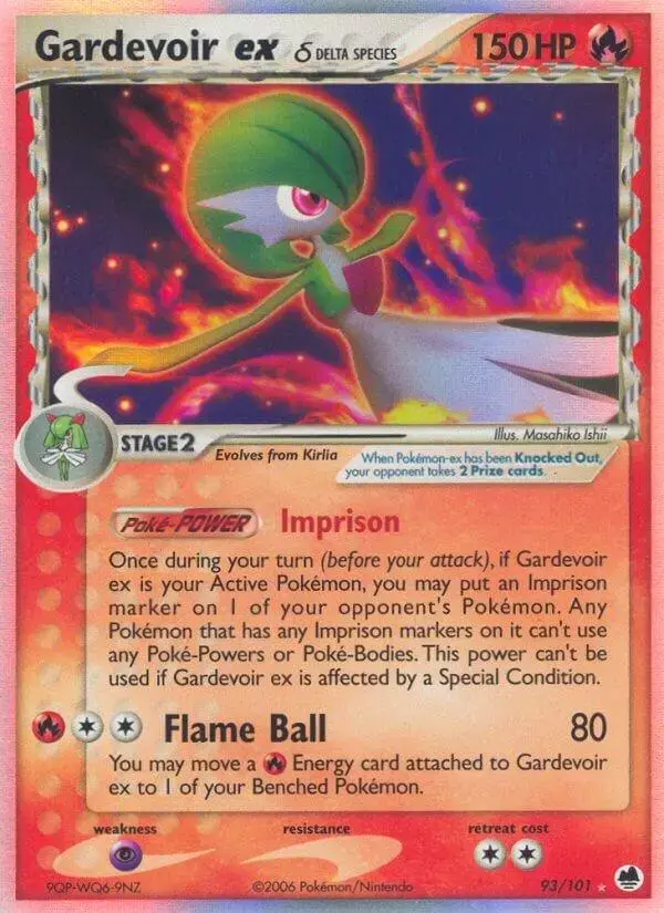 Gardevoir EX - Pokemon Dragon Frontiers #93