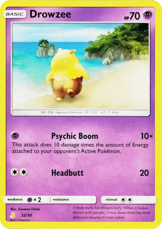 Drowzee - Pokemon Lycanroc & Alolan Raichu #22