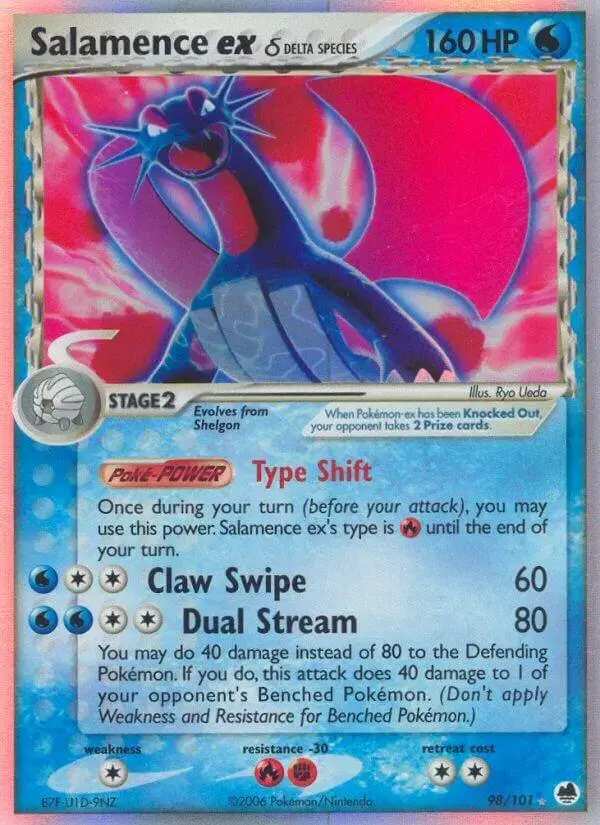 Salamence EX - Pokemon Dragon Frontiers #98