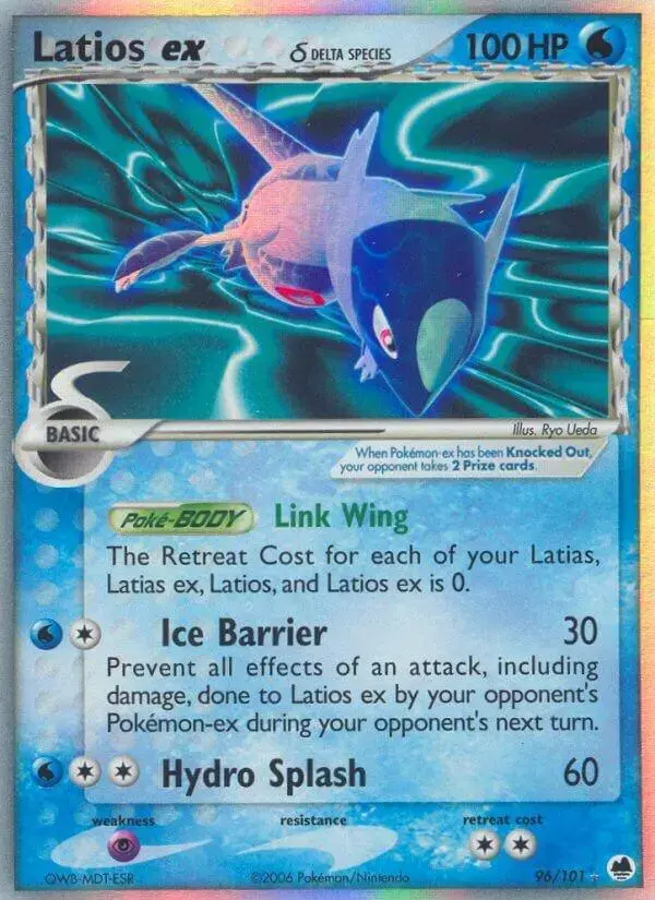 Latios EX - Pokemon Dragon Frontiers #96