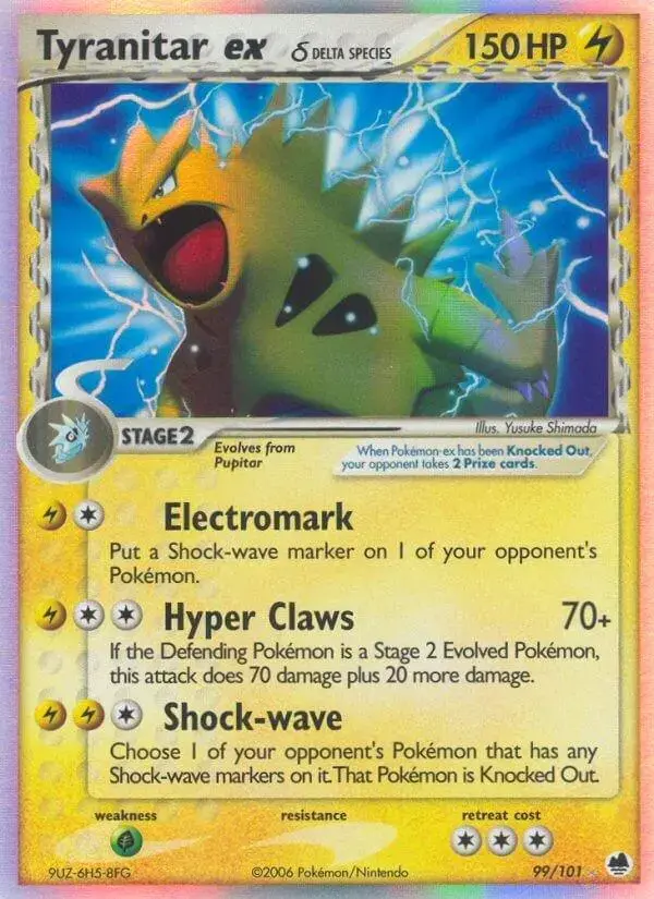 Tyranitar EX - Pokemon Dragon Frontiers #99
