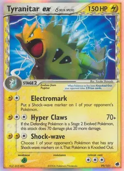 Tyranitar EX 99 - Pokemon Dragon Frontiers