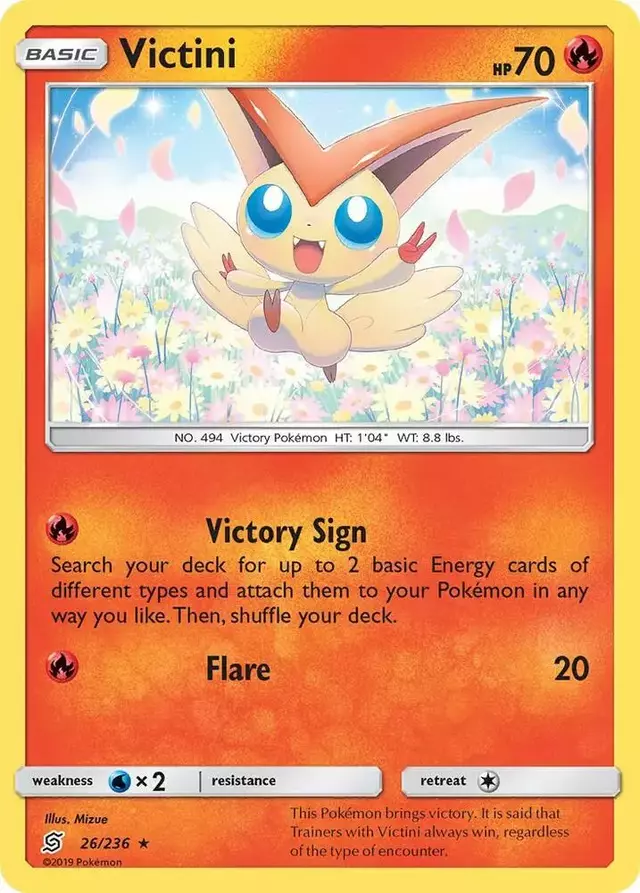 Victini [Reverse Holo] - Pokemon Unified Minds #26