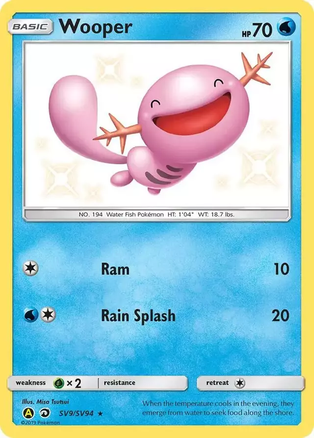 Wooper - Pokemon Hidden Fates #SV9