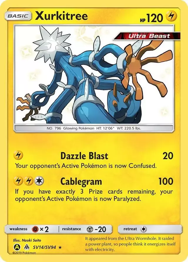 Xurkitree - Pokemon Hidden Fates #SV14