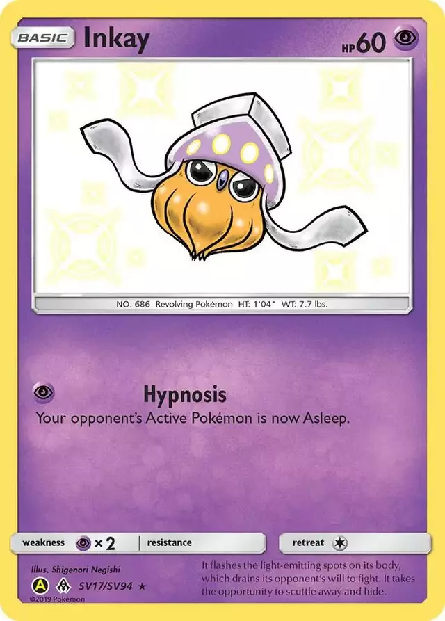 Inkay - Pokemon Hidden Fates #SV17