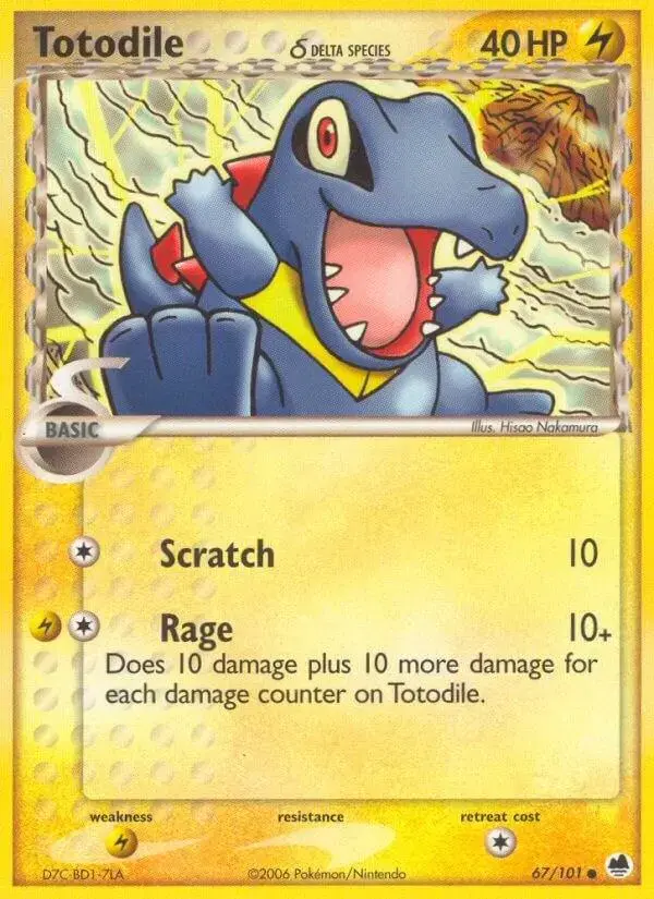 Totodile - Pokemon Dragon Frontiers #67