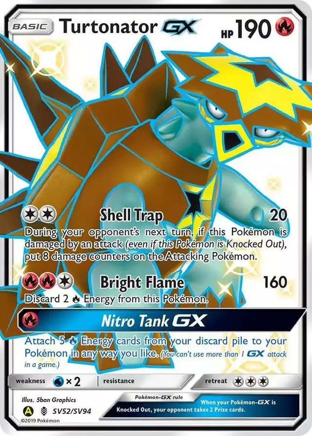 Turtonator GX - Pokemon Hidden Fates #SV52