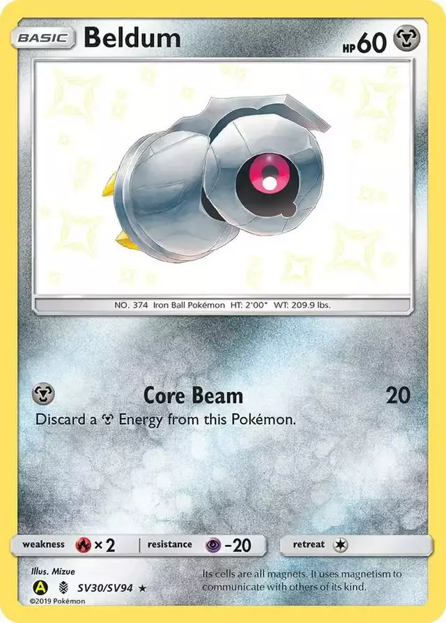 Beldum - Pokemon Hidden Fates #SV30