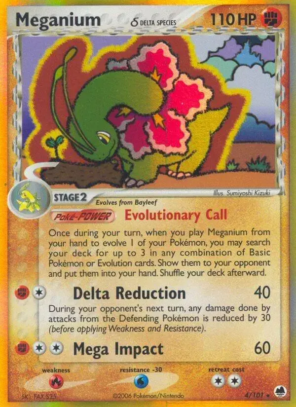 Meganium - Pokemon Dragon Frontiers #4