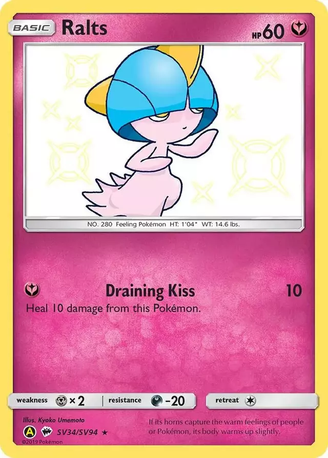 Ralts - Pokemon Hidden Fates #SV34