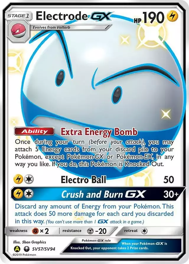 Electrode GX - Pokemon Hidden Fates #SV57