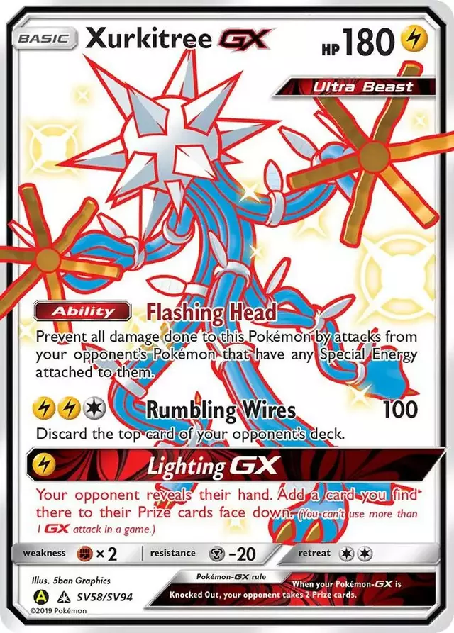 Xurkitree GX - Pokemon Hidden Fates #SV58