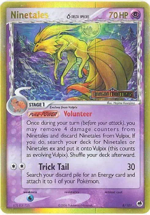 Ninetales [Reverse Holo] - Pokemon Dragon Frontiers #8