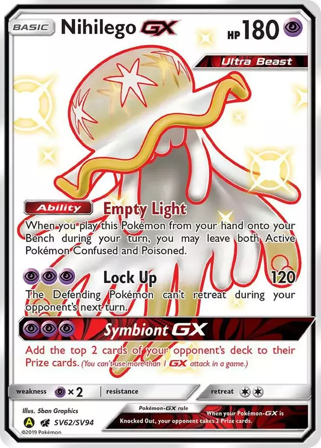 Nihilego GX - Pokemon Hidden Fates #SV62