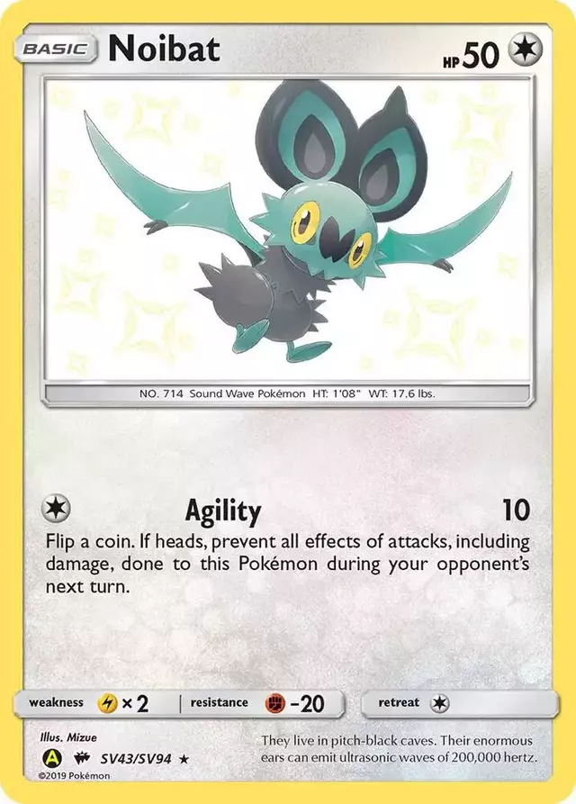 Noibat - Pokemon Hidden Fates #SV43