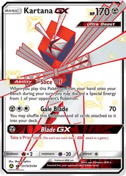 Kartana GX - Pokemon Hidden Fates