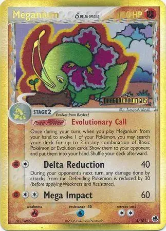 Meganium [Reverse Holo] - Pokemon Dragon Frontiers #4
