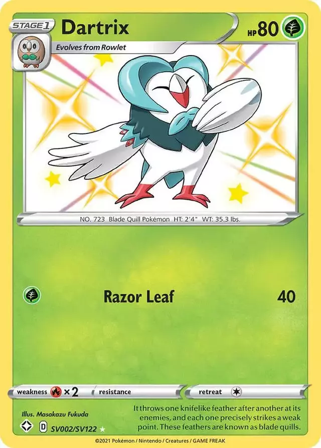 Dartrix - Pokemon Shining Fates #SV002