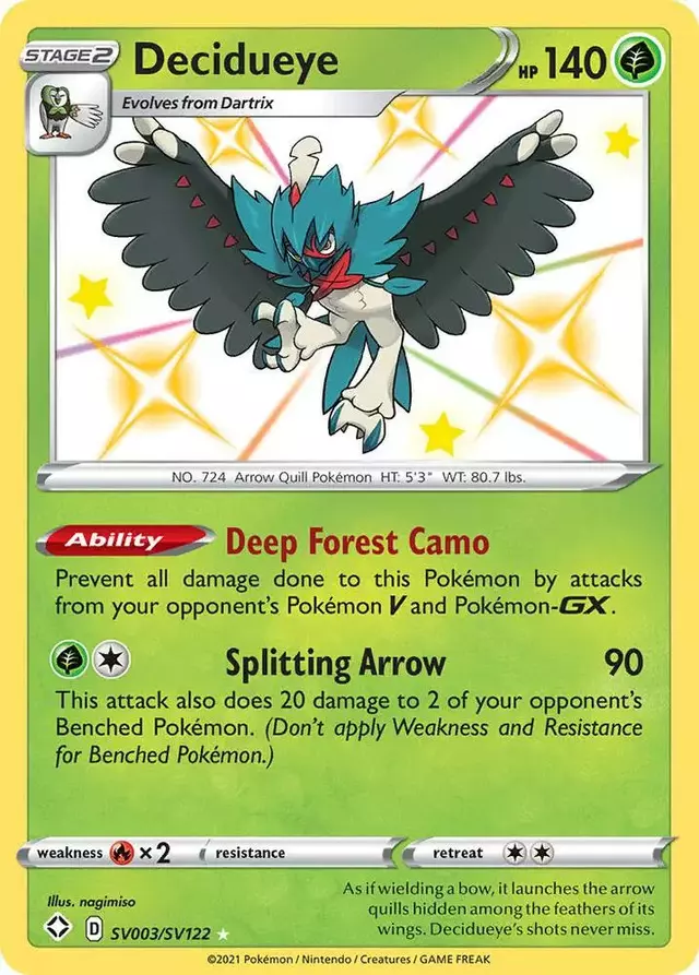 Decidueye - Pokemon Shining Fates #SV003