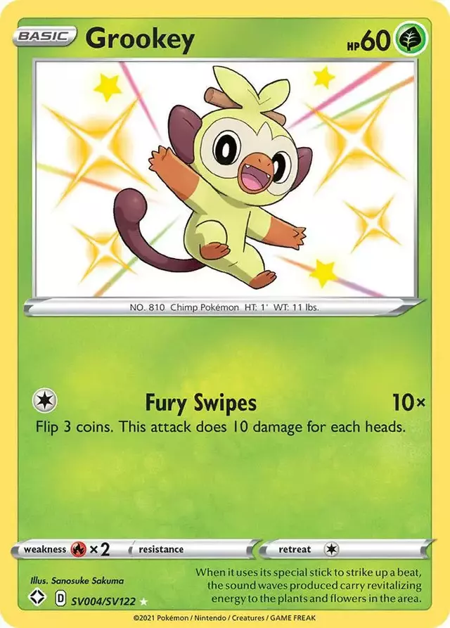 Grookey - Pokemon Shining Fates #SV004