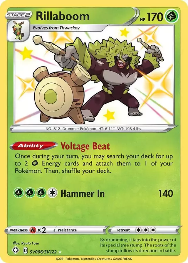 Rillaboom - Pokemon Shining Fates #SV006