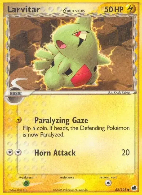 Larvitar - Pokemon Dragon Frontiers #52