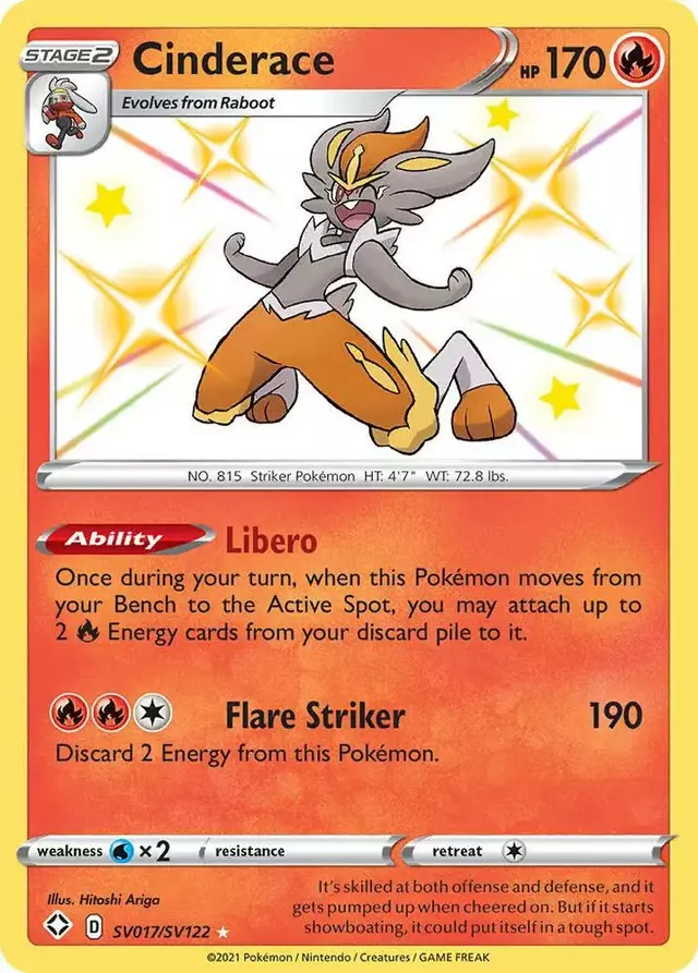 Cinderace - Pokemon Shining Fates #SV017