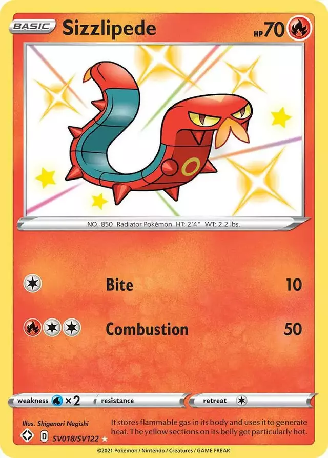 Sizzlipede - Pokemon Shining Fates #SV018