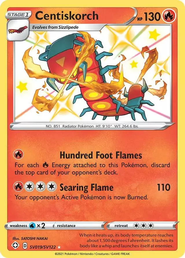 Centiskorch - Pokemon Shining Fates #SV019