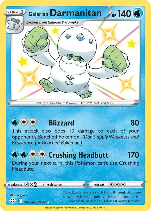 Galarian Darmanitan - Pokemon Shining Fates #SV024
