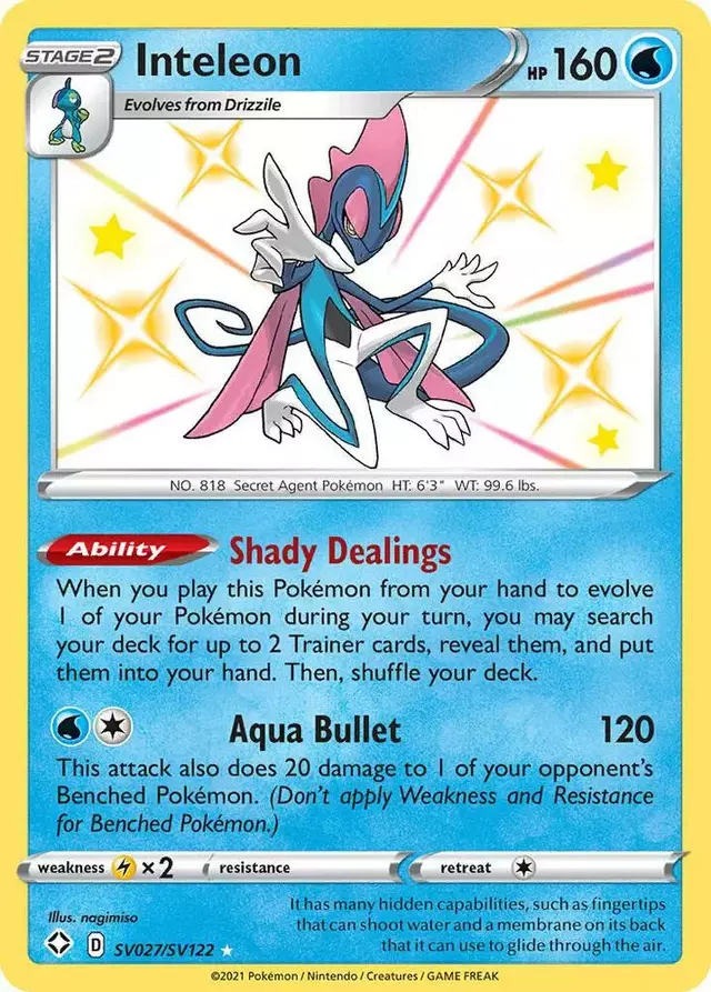 Inteleon - Pokemon Shining Fates #SV027