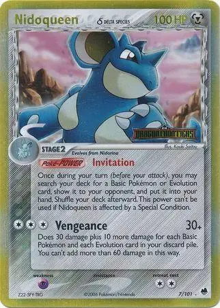 Nidoqueen [Reverse Holo] - Pokemon Dragon Frontiers #7