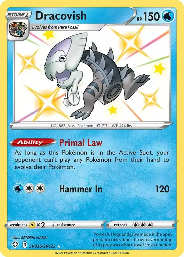 Dracovish - Pokemon Shining Fates #SV036
