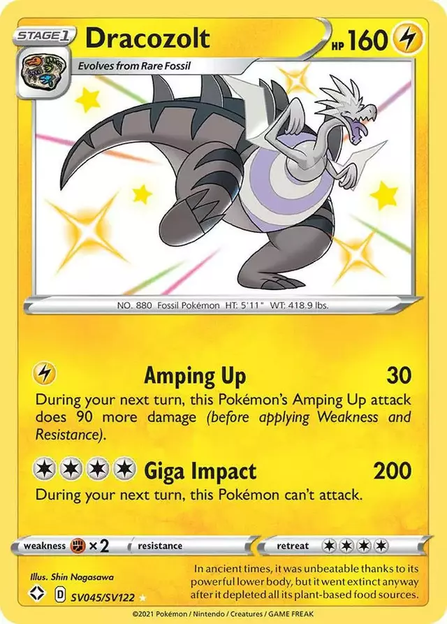 Dracozolt - Pokemon Shining Fates #SV045